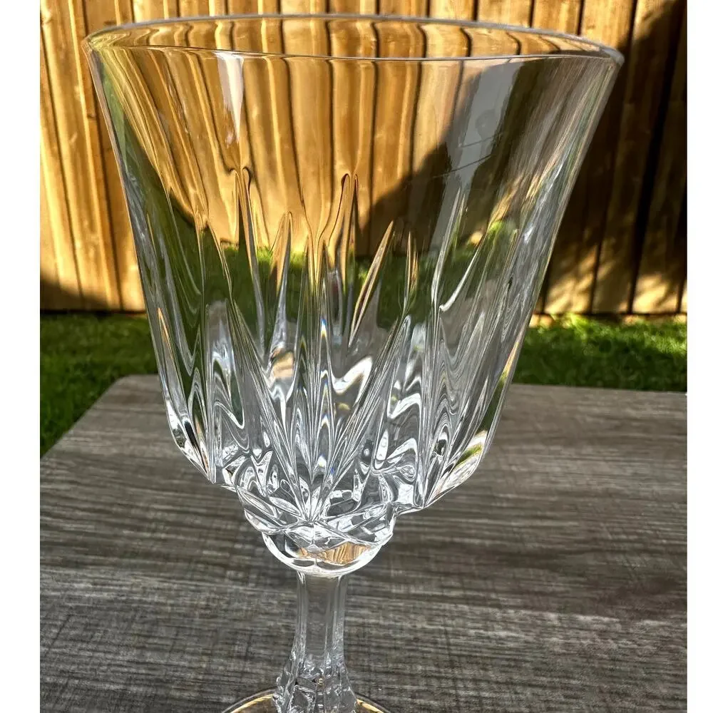 Capri Crystal Collection JMP Marketing Retired Crystal Wine Glasses-Italy-Set 9